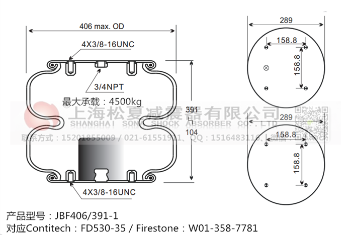 JBF406/391-2橡膠<a href='http://485353.cn/' target='_blank'><u>空氣彈簧</u></a>